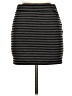 Crimson & Clover Stripes Black Gray Casual Skirt Size M - photo 2