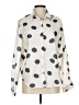 Unbranded 100% Polyester Polka Dots Ivory Long Sleeve Blouse Size L - photo 1
