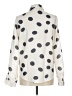Unbranded 100% Polyester Polka Dots Ivory Long Sleeve Blouse Size L - photo 2