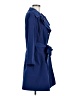 London Fog 100% Polyester Blue Trenchcoat Size 8 - photo 4
