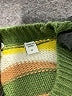 Joie Stripes Green Wool Pullover Sweater Size M - photo 7
