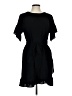 Collective Concepts 100% Polyester Solid Black Casual Dress Size L - photo 1