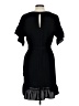 Collective Concepts 100% Polyester Solid Black Casual Dress Size L - photo 2