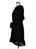 Collective Concepts 100% Polyester Solid Black Casual Dress Size L - photo 5
