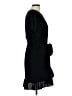 Collective Concepts 100% Polyester Solid Black Casual Dress Size L - photo 4