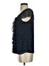 Ann Taylor LOFT Outlet 100% Polyester Stars Black Short Sleeve Blouse Size XS - photo 5