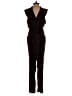 Charlie Jade 100% Polyester Animal Print Black Jumpsuit Size S - photo 1