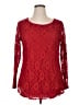 SoTeer Red Long Sleeve Blouse Size XL - photo 1
