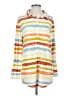 Lularoe Stripes Orange Ivory Long Sleeve Blouse Size S - photo 1