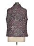 Croft & Barrow 100% Polyester Paisley Purple Vest Size 1X - photo 2