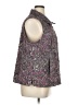 Croft & Barrow 100% Polyester Paisley Purple Vest Size 1X - photo 4