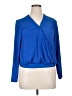 Miss Lili Blue Long Sleeve Blouse Size 1X - photo 1