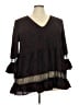Avenue Studio 100% Polyester Brown 3/4 Sleeve Blouse Size 22 - 24 - photo 1