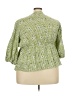 Shein Curve Green 3/4 Sleeve Blouse Size 4X - photo 2