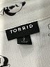 Torrid 100% Rayon Print Ivory 3/4 Sleeve Blouse Size 2X (2) - photo 7