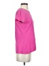 Lands' End 100% Cotton Solid Pink Short Sleeve Top Size S - photo 4