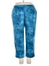Dana Buchman Paisley Blue Casual Pants Size 24 waist - photo 1