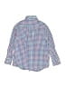 Crewcuts Checkered-gingham Blue Long Sleeve Button-Down Shirt Size 4 - 5 - photo 2
