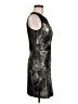 Dots 100% Polyester Metallic Black Cocktail Dress Size M - photo 4