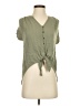 Universal Thread Green Short Sleeve Blouse Size S - photo 1