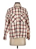 Zara Plaid Ivory Long Sleeve Button-Down Shirt Size XS - photo 1