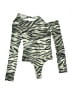 LNA Animal Print Gray Bodysuit Size XS - photo 1