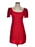 Express 100% Rayon Red Casual Dress Size XS - photo 1