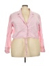 Open Edit Pink Long Sleeve Blouse Size 3X - photo 1