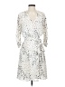 Habitual 100% Polyester Print Ivory Cocktail Dress Size XS (0) - photo 1