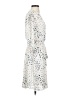 Habitual 100% Polyester Print Ivory Cocktail Dress Size XS (0) - photo 4