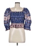 Sea New York 100% Cotton Blue 3/4 Sleeve Blouse Size M - photo 1