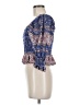 Sea New York 100% Cotton Blue 3/4 Sleeve Blouse Size M - photo 5