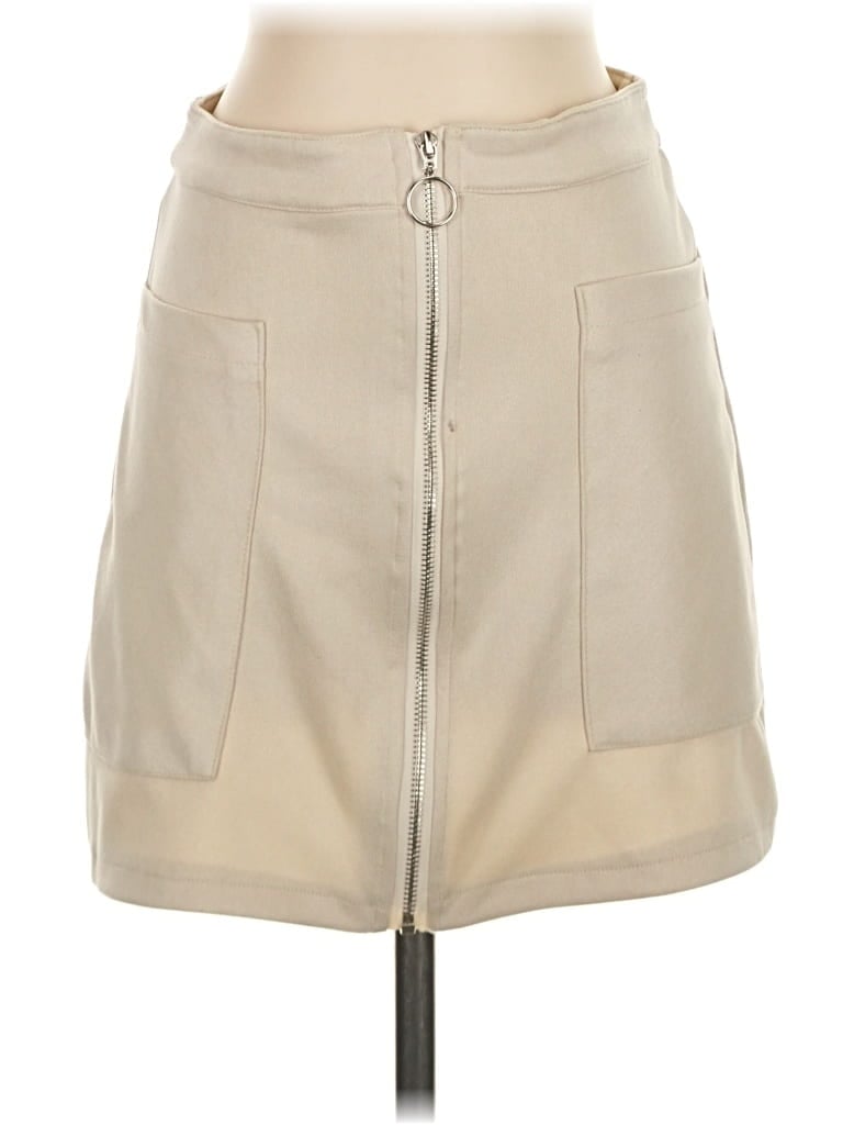 Pre-owned Peach Love Casual Skirt In Tan