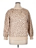 Chic Wish 100% Polyester Animal Print Tan Sweatshirt Size L - photo 1