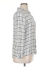 Christopher & Banks 100% Rayon Plaid Gray Long Sleeve Button-Down Shirt Size XL - photo 4
