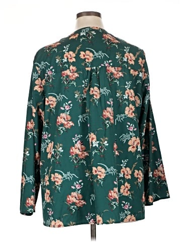Shein Curve Long Sleeve Blouse (view 2)