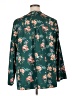 Shein Curve 100% Polyester Floral Green Long Sleeve Blouse Size 16 Plus (2) - photo 2