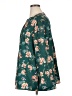 Shein Curve 100% Polyester Floral Green Long Sleeve Blouse Size 16 Plus (2) - photo 5
