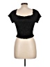 A'gaci Black Short Sleeve Top Size L - photo 2