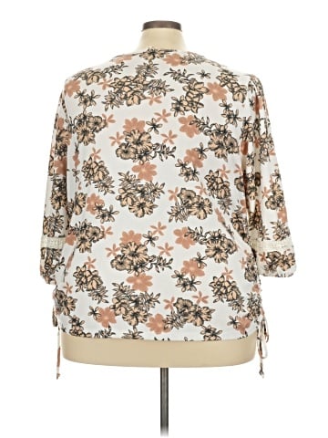Como Blu 3/4 Sleeve Blouse (view 2)