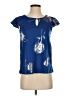 Alex & Parker 100% Polyester Blue Short Sleeve Blouse Size S - photo 1