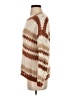 Bibi 100% Polyester Stripes Brown Pullover Sweater Size S - photo 5
