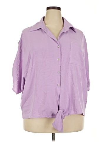 GeeGee 3/4 Sleeve Button-Down Shirt (view 1)
