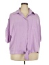 GeeGee Purple 3/4 Sleeve Button-Down Shirt Size 2X - photo 1