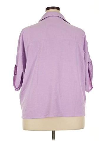 GeeGee 3/4 Sleeve Button-Down Shirt (view 2)