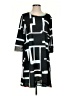 Lemon Grass Graphic Black Casual Dress Size S - photo 1
