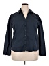 Talia 100% Cotton Blue Long Sleeve Blouse Size 2X - photo 1