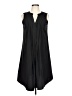 Unbranded Solid Black Casual Dress Size L - photo 1