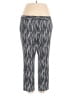 Worthington Print Gray Active Pants Size 16 - photo 1