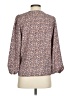 J.Crew 100% Polyester Brown 3/4 Sleeve Blouse Size XS - photo 2